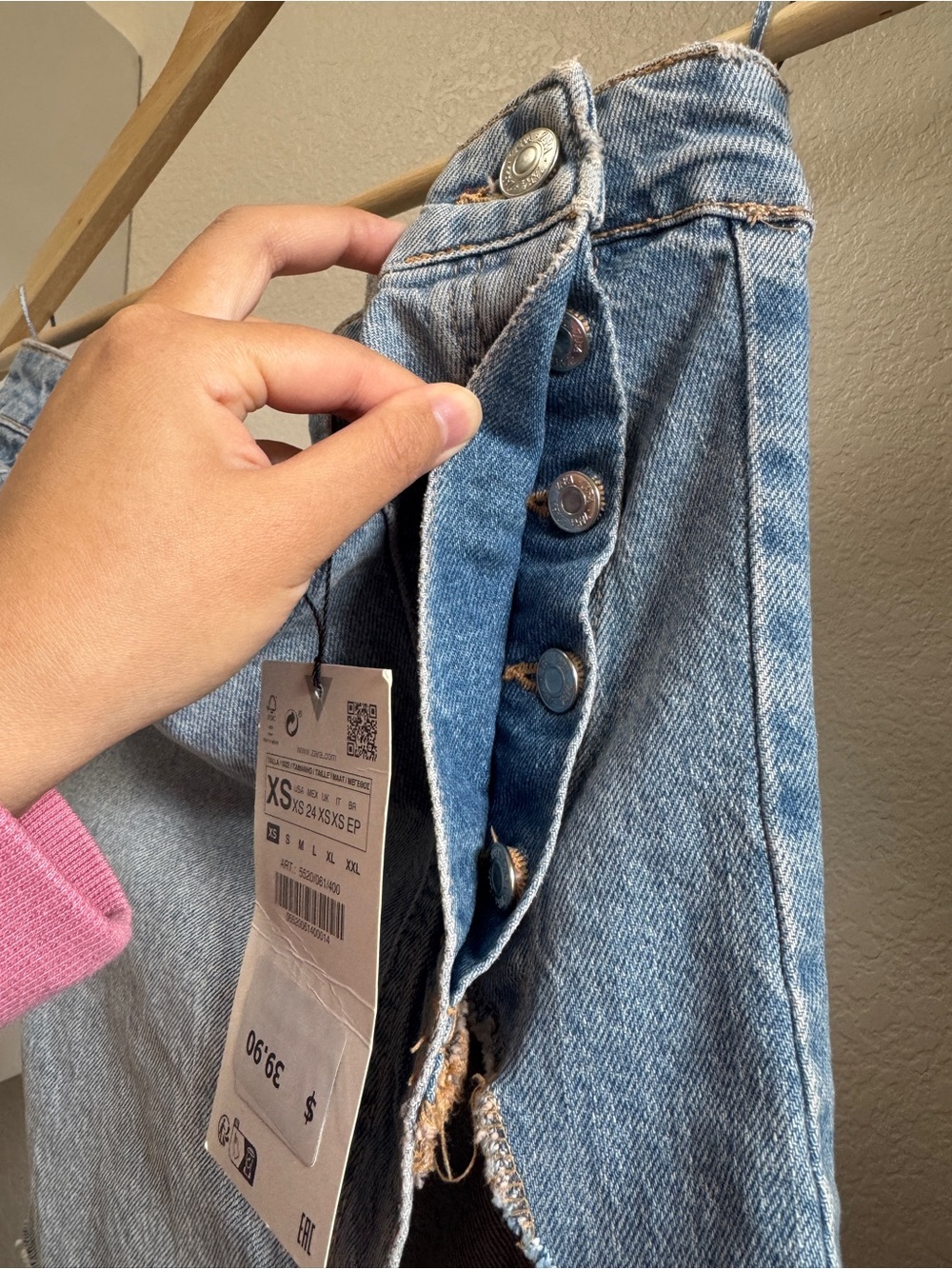 Zara Denim Crop Top - Picture 4 of 5